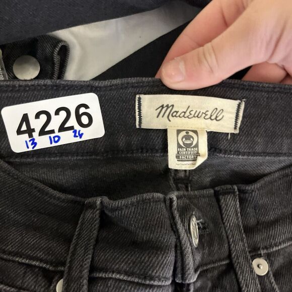 Madewell Black Jeans Cali Demi-Boot 25 Womens Gray Classic Normcore Neutral - Picture 10 of 10